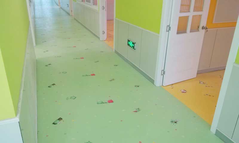 天津西青區雙語幼兒園地板案例 天津西青區萊茵陽光雙語幼兒園地板